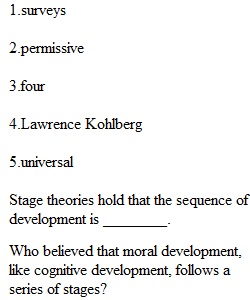 Chapter 9 Lifespan Questions